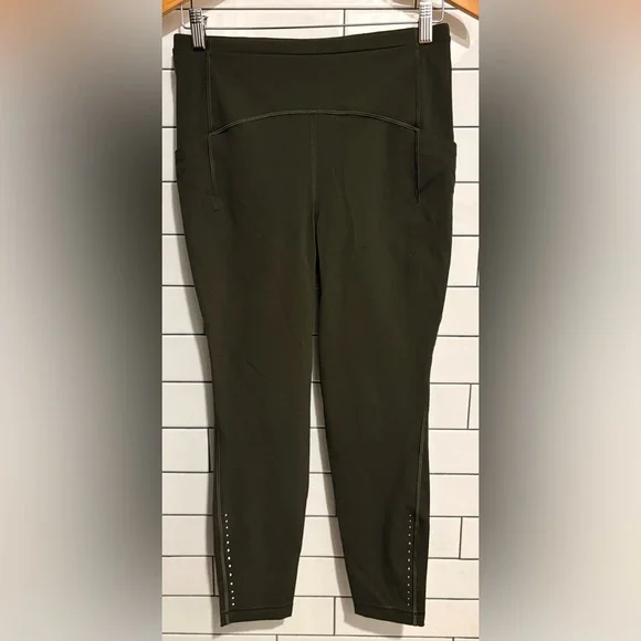 Lululemon Speed Up Tight 25" Dark Olive 8 - Picture 8 of 9